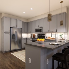 kitchen with stainless steel appliances