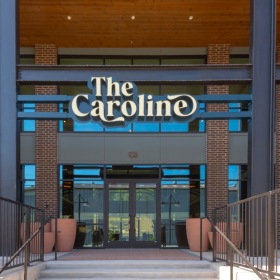 The Caroline leasing office entryway